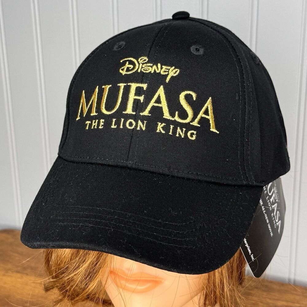 Walt Disney Mufasa The Lion King Movie Black Promo Baseball Cap